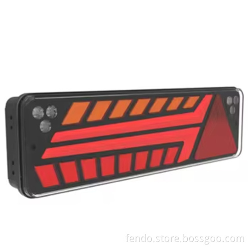 10-30V Truck Trailer Combination Tail Lamp - Waterproof Stop, Tail, and Reverse Light